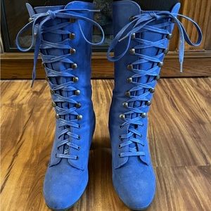 Woman’s Lace Up Mid-Calf Boots, EU39